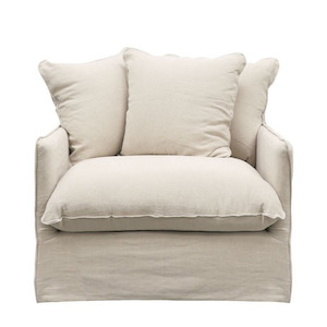 Furniture Ready To Ship: Hokio Slipcover Armchair - Oatmeal