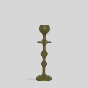 Infinity Candle Holder Medium - Olive