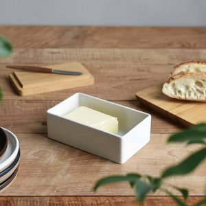 Kinto: Taku Butter Dish - White