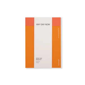 Notebooks Planners: A5 Dot Grid Desk Pad - Red & Orange