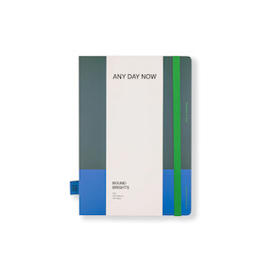 Notebooks Planners: A5 Plain Bound Notebook - Forest and Blue