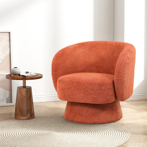 Krona Swivel Armchair - Rust