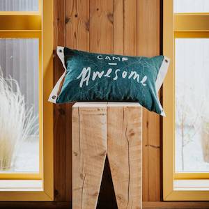 New: Camp Awesome Cushion & Banner - Green