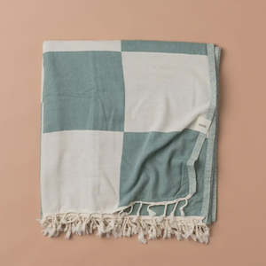 Sicily Cotton Throw - Tuscan Green