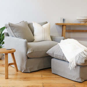 Hokio: Hokio Slipcover Armchair - Cement