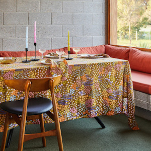 Linen Dishcloths: Meadow Tablecloth