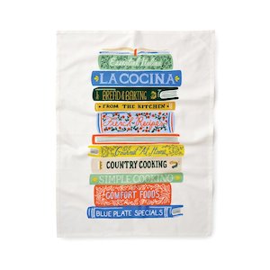 Linen Dishcloths: Cookbooks Tea Towel