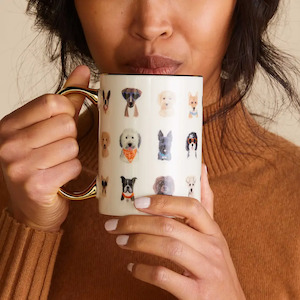 Rifle Paper Co: Dog Days Porcelain Mug