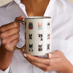 Rifle Paper Co: Cool Cats Porcelain Mug