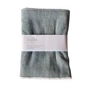 Mama + Me - Burp Cloth - Denim Stripe