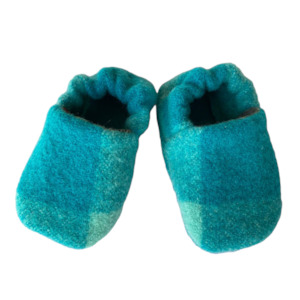 Vintage Wool Booties - Sea Green