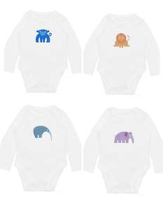 Organic Cotton Bodysuits (THREE PACK) - in a Gift Box