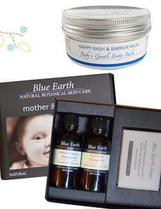 Baby wear: Deluxe Blue Earth Skincare Gift Box - handmade in New Zealand