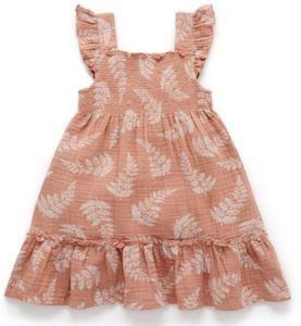 Baby wear: Purebaby Summer Dress - Summer Leaves