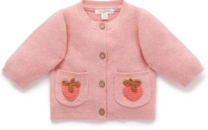 Purebaby Strawberry Cardigan