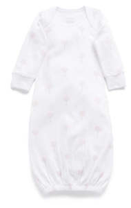 Baby wear: Purebaby sleeping gown - Pink tree