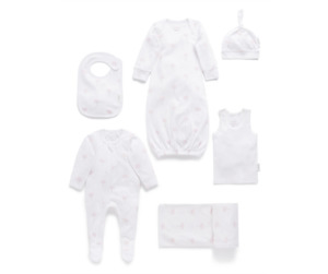 Baby wear: Purebaby Newborn Giftset - pink tree