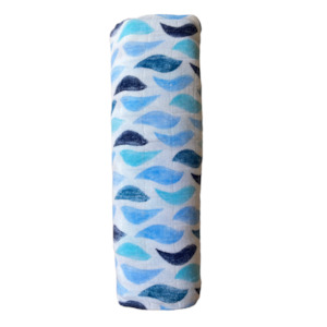 Aden + Anais Cotton Muslin Wrap - Ocean Waves