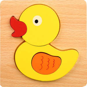 Wooden Puzzle - Yellow Duck