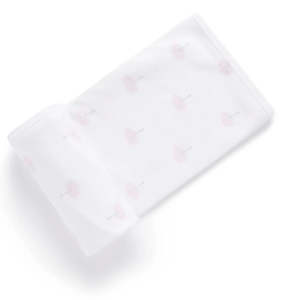 Purebaby Organic Cotton Blanket - Pink tree