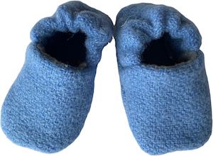 Vintage Wool Booties - Denim Blue