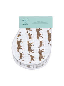 Baby wear: Aden + Anais Burpy Bibs - Two Pack - Hear me Roar