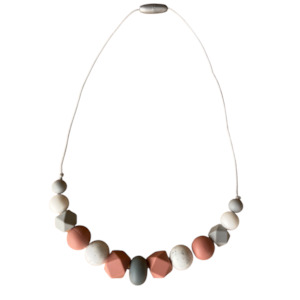 Silicone Teething Necklace - Blush