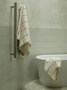 Bethell Bath Towel Paloma & Ecru