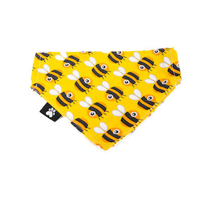 Medium Bandana Bumble bees and Paw Prints The Barkery Brothers