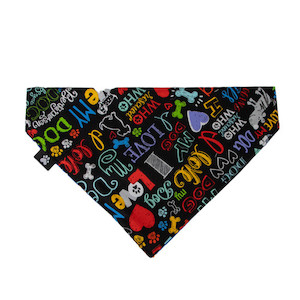 Animal food manufacturing: Large Bandana : I Love Dog / Blue Dogs The Barkery Brothers