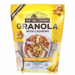 East Bali Cashews - Coconut Banana Granola 400g