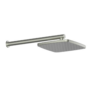 Greens Glide Syntra RainBoost® Wall Shower | Brushed Nickel