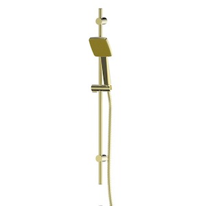 Greens Glide Syntra RainBoost® Rail Shower| Brushed Brass