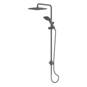 Greens Glide Syntra RainBoost® Twin Rail Shower | Gun Metal