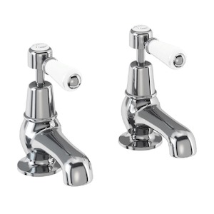 Bathroom and toilet fitting: Burlington Kensington 7.5cm Basin Taps | Chrome