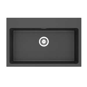 Sergio Granite 720 Single Sink | Black