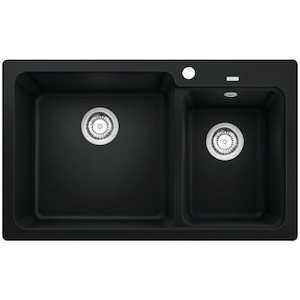 Blanco Silgranit Naya 8 Double Sink | Black