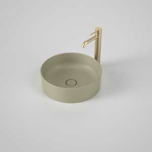 Caroma Liano II 400mm Round Above Counter Basin | Matte Green