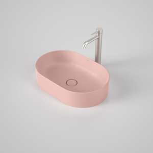 Caroma Liano II 530mm Pill Above Counter Basin | Matte Pink