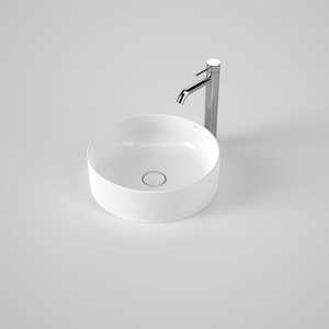 Caroma Liano II 400mm Round Above Counter Basin | Gloss White