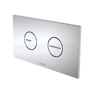 Caroma Invisi Series II Round ABS Dual Flush Plate | Chrome