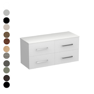 Bathroom and toilet fitting: Reflex Opaco 1200 4 Drawer Vanity