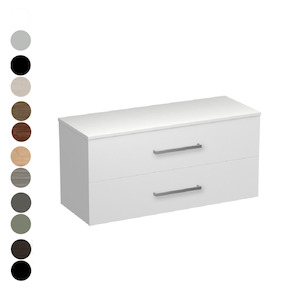 Bathroom and toilet fitting: Reflex Opaco 1200 2 Drawer Vanity