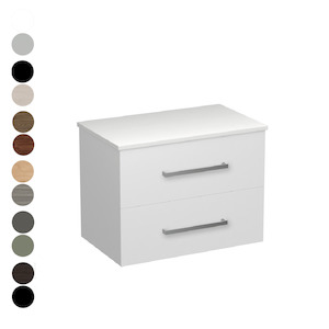 Bathroom and toilet fitting: Reflex Opaco 750 2 Drawer Vanity