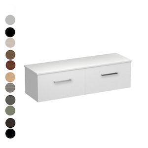 Bathroom and toilet fitting: Reflex Opaco 1500 2 Drawer Vanity