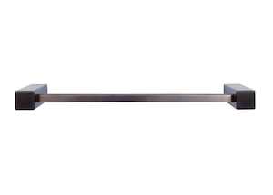 Tranquillity Square Hand Towel Rail 380mm | Brushed Gunmetal