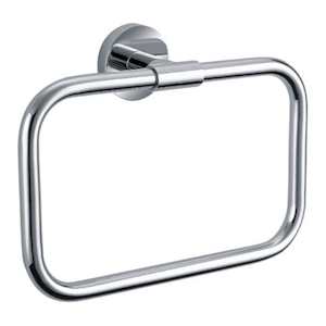 Bathroom and toilet fitting: Newtech Evoke Hand Towel Ring | Brushed Nickel