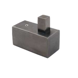 Tranquillity Square Robe Hook | Brushed Gunmetal