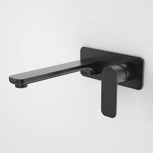 Caroma Luna Wall Basin/Bath Mixer 210mm | Satin Black