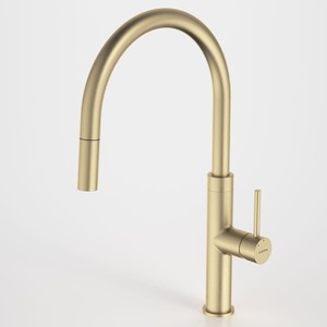 Caroma Liano II Pull Out Sink Mixer | Brushed Brass